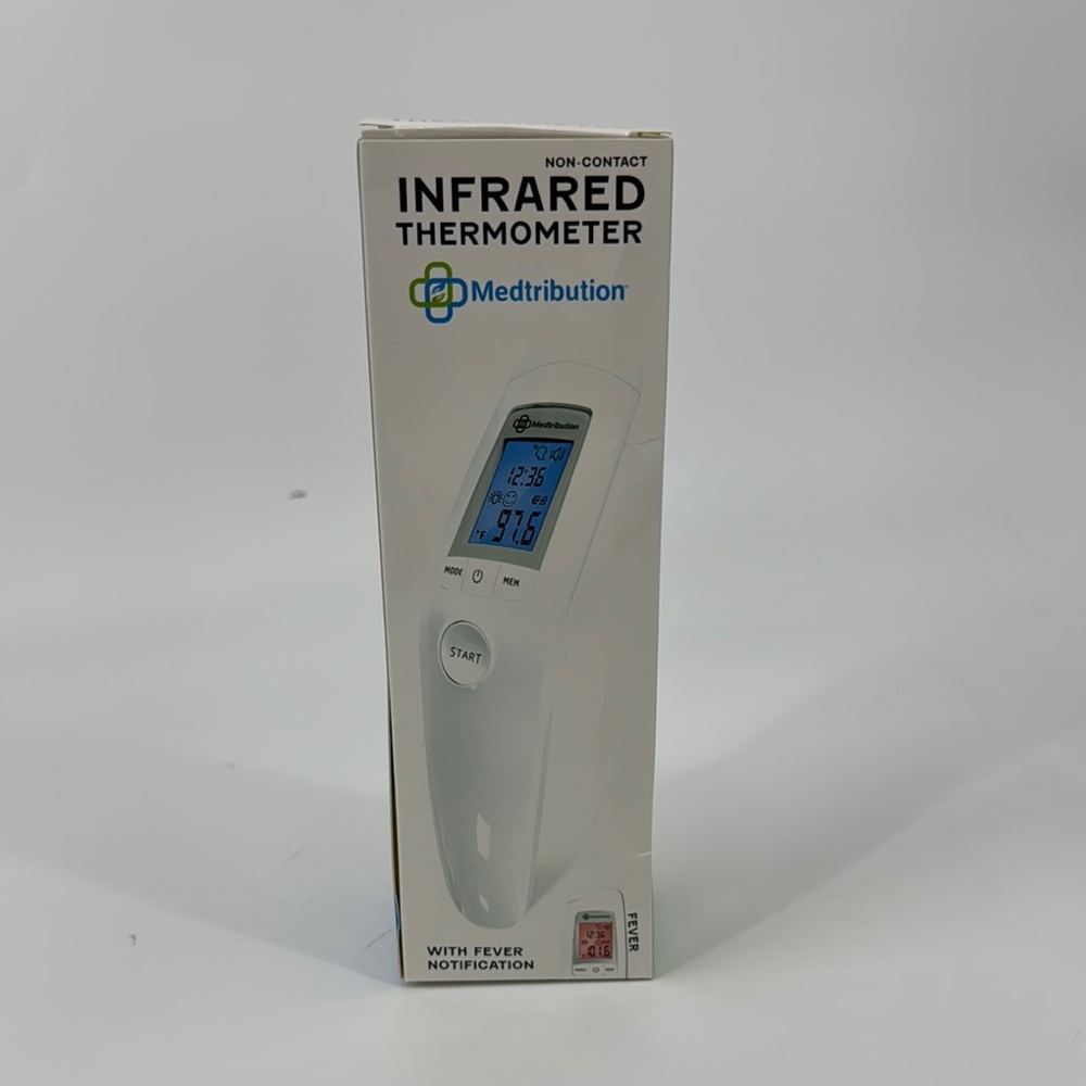 Medtribution Infrared Handheld Non Contact Thermometer White NEW IN BOX